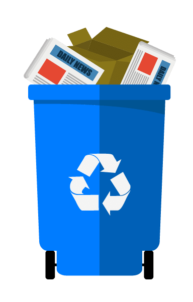 Paper recycling bin