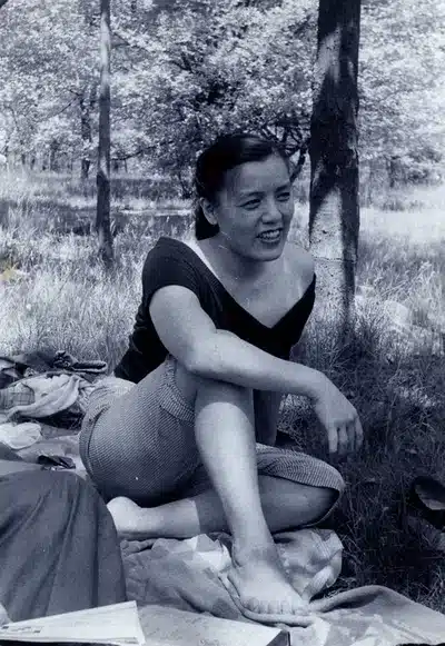 Grace Lee Boggs in Detroit in the 1950s. Photo from American Revolutionary